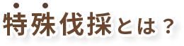 特殊伐採とは?